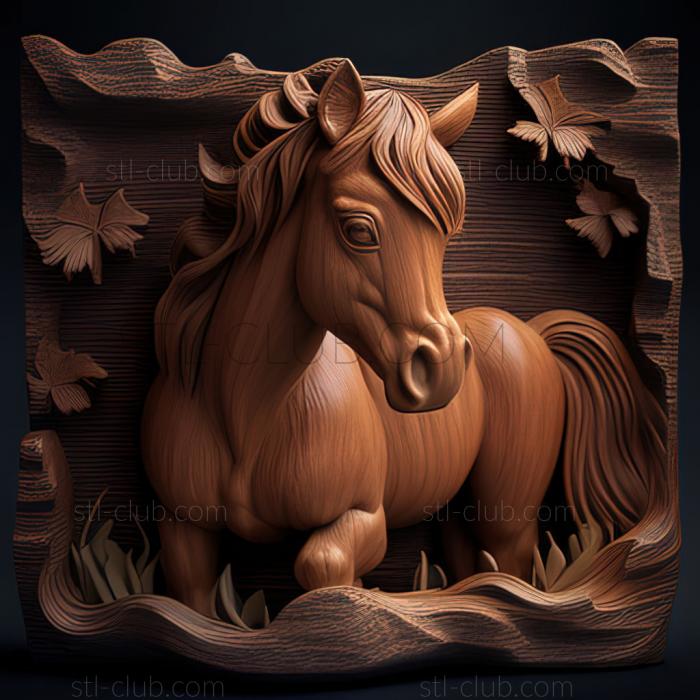 3D model st Thumbelina dwarf horse famous animal (STL)